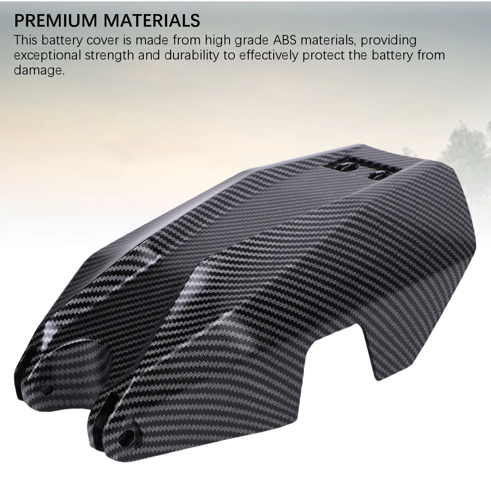 دراجة نارية غطاء البطارية ألياف الكربون نمط مقصورة البطارية غطاء حماية استبدال ل Talaria Sting X3 MX3 MX4 MX5 #5