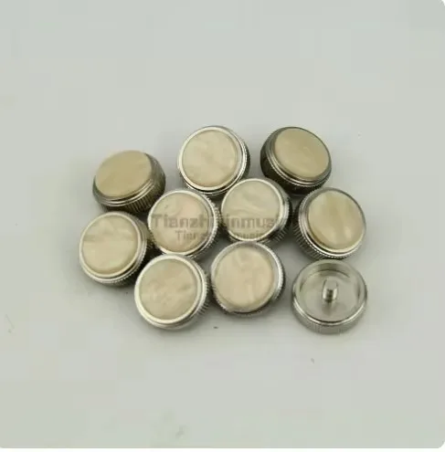 

10pcs Brass Baritone Valve Finger Buttons Repair Part Set for Instrument Maintenance Piston Valve