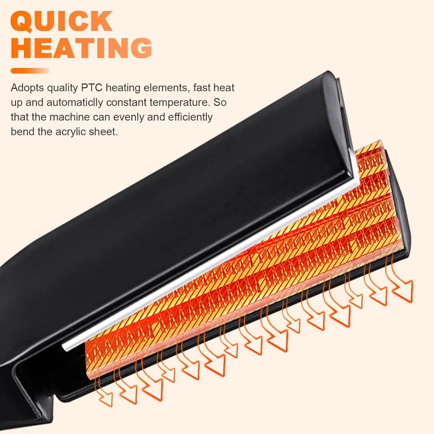 

Acrylic Bending Machine Acrylic Arc/Angle Bender Heater Channel Letter Marking Kit Manual Acrylic Letter Bending Machine100-240V