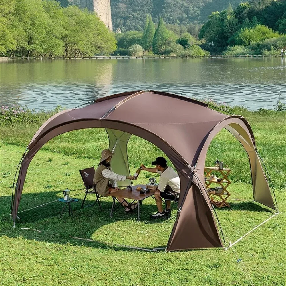 

Dome Tent Outdoor Camping Large Round Canopy Outdoor Beach Barbecue Picnic Wind and Rainproof 8-10 People