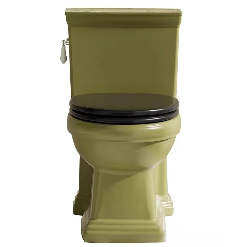 Toilet household personalized American color ordinary ceramic integrated toilet