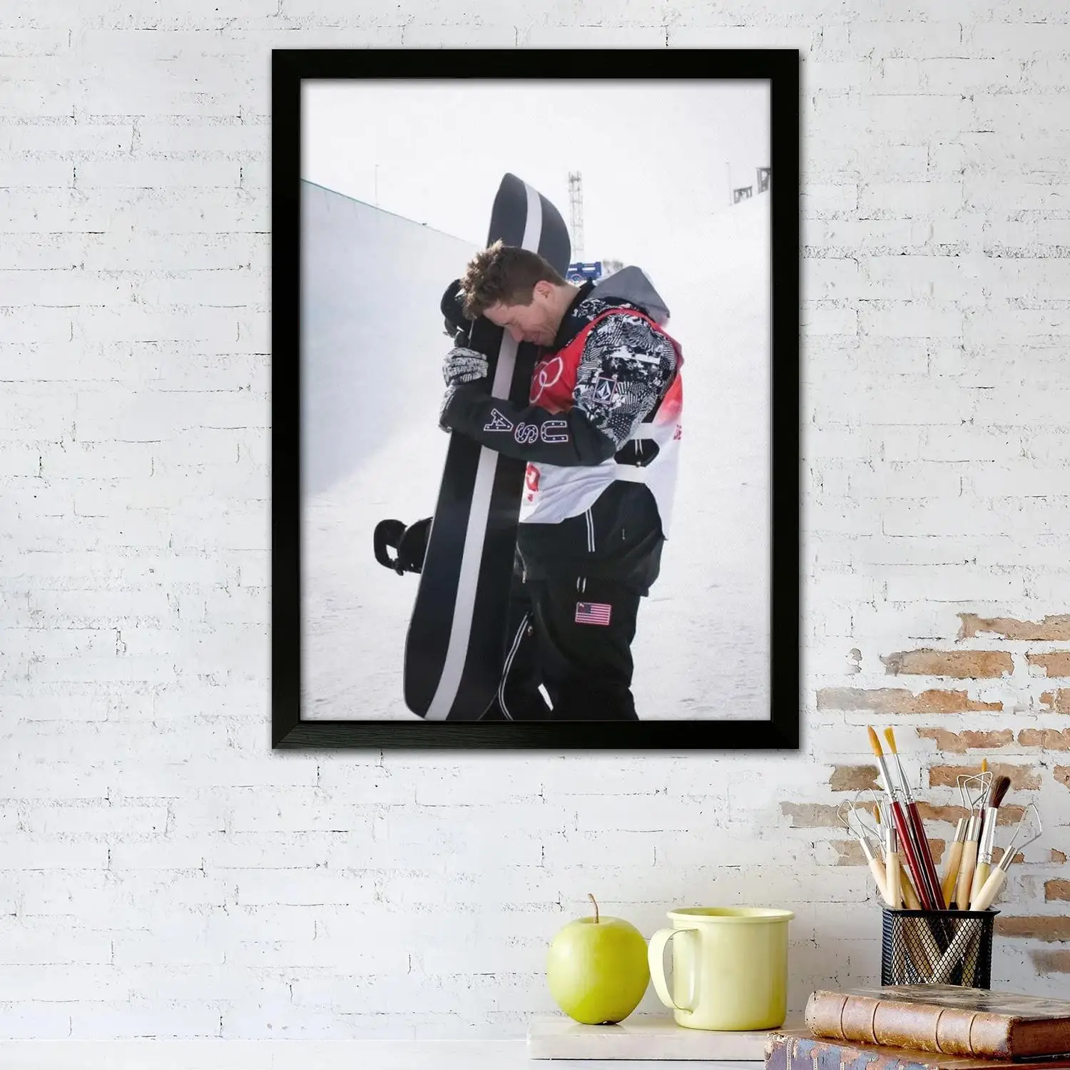 shaun white Skateboard Canvas Art Poster, Wall Art, Picture Print, Modern Family, Bedroom Decor, Posters,Decorative painting