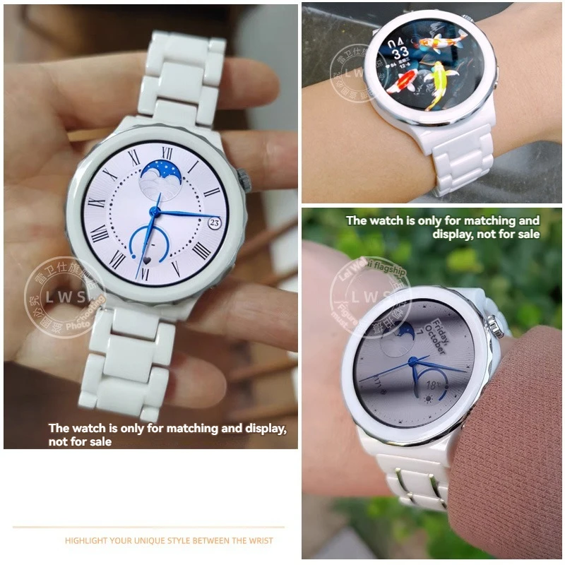 Para mujer hombre pulsera de cerámica de liberación rápida correa de reloj 12 14 15 16 17 18 19 20 21 22mm correa de reloj de pulsera de moda