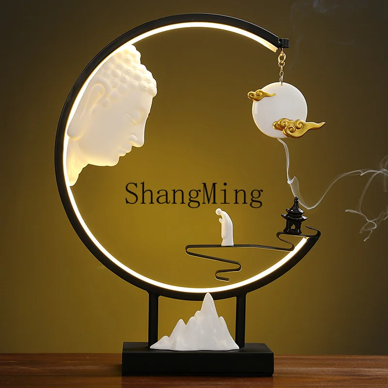 FG New Chinese-style Chang'e Flying to the Moon Creative Backflow Incense Burner Home Furnishing  Office Desktop Decoration