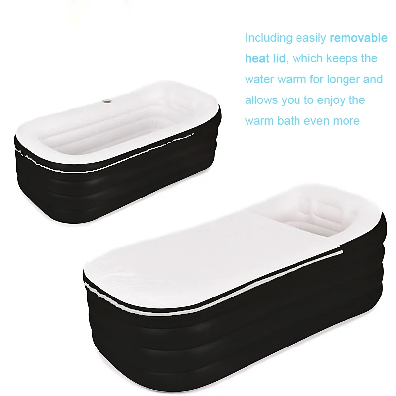 New Design Plastic PVC Adult Inflatable Folding Portable Bathtub