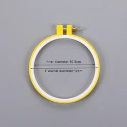 1PC Embroidery Hoops 12-27cm Round Cross Stitch Rack Plastic Embroidery Hoop Frame Rings for DIY Cross Stitch Sewing Craft Tools