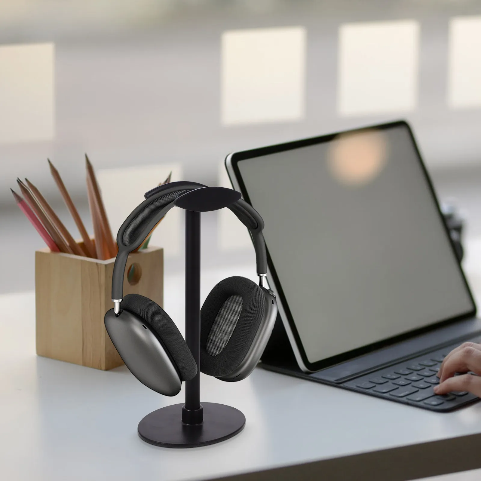 Detachable Headphone Stand Aluminum Alloy Universal Fit for All Headphones Desktop Display Storage Holder Modern Minimalist