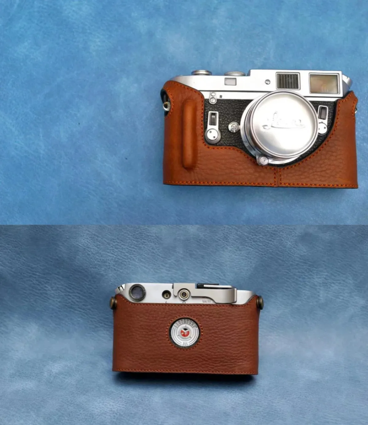 Echtes echtes Leder Kameratasche schützen Fall Abdeckung Basis Grip Gürtelband für Leica M1 M2 M3 M4 M6 M7 M8 M9 M0 M11 M240 D-lux7 SL