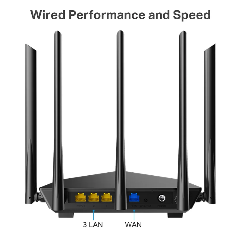 Inteligentne WiFi benda 6 Router AX1500 802.11ax Wi-Fi6 Pro dwuzakresowy AX OFDMA MU-MIMO kontroli rodzicielskiej 5 * 6dBi anteny o dużym wzmocnieniu