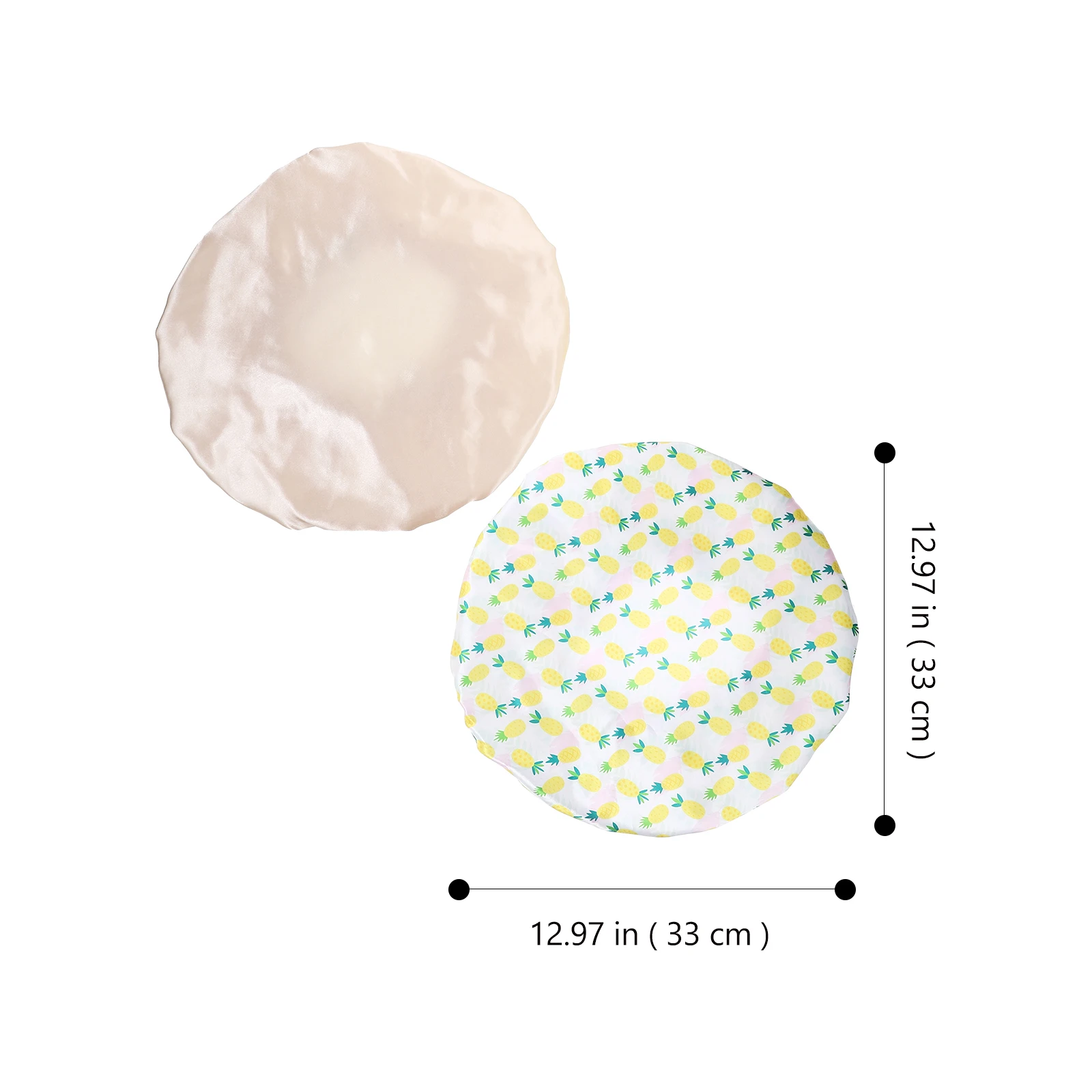 

2pcs Reusable Shower Caps For Women Large Elastic Bath Hats Hair Covers Extra Large Shower Caps For Women Spa Long Hair Use