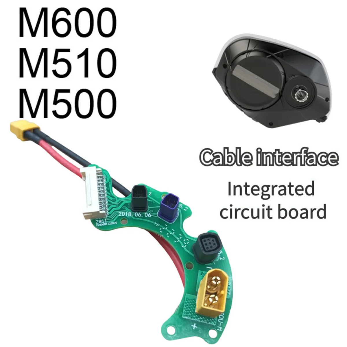 Motor Controller PCB Integrierte Platine für Zentralmotor Mid Drive Mittelmotor M600 M510 M500 Elektrofahrrad Teil