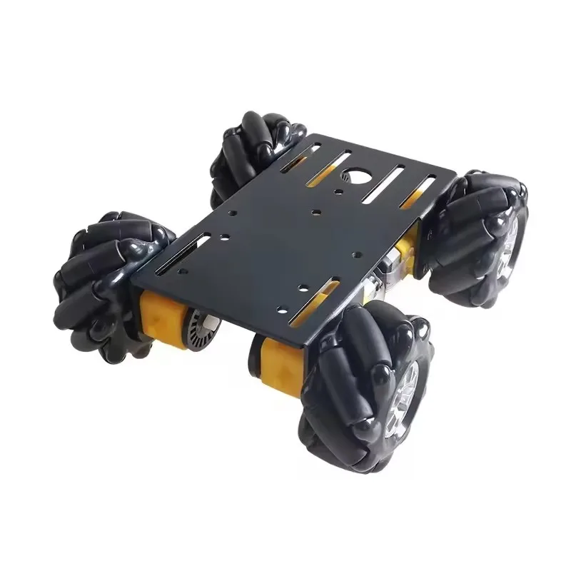 60 مللي متر Mecanum عجلة الذكية روبوت سيارة معدنية الهيكل عدة 4 قطعة TT المحركات المفككة لتقوم بها بنفسك صانع التعلم