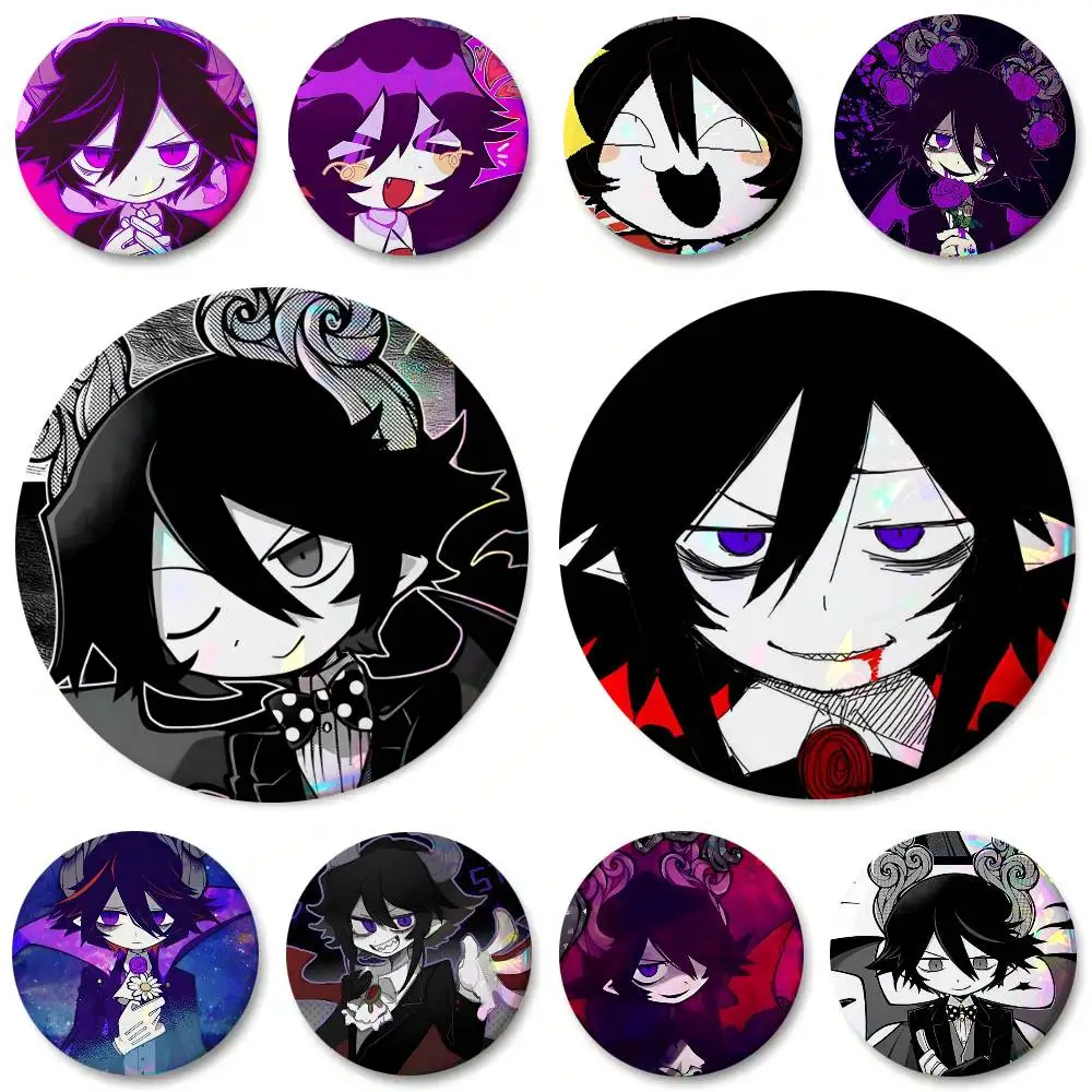 Anime Satanick Round Badge Lapel Pin Backpack Clothing Jewelry Accessories Gift Brooch