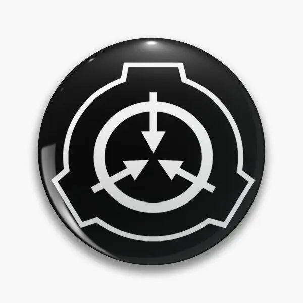 Scp Symbol Black  Soft Button Pin Gift Badge Clothes Lapel Pin Jewelry Funny Collar Metal Cute Women Fashion Cartoon Lover