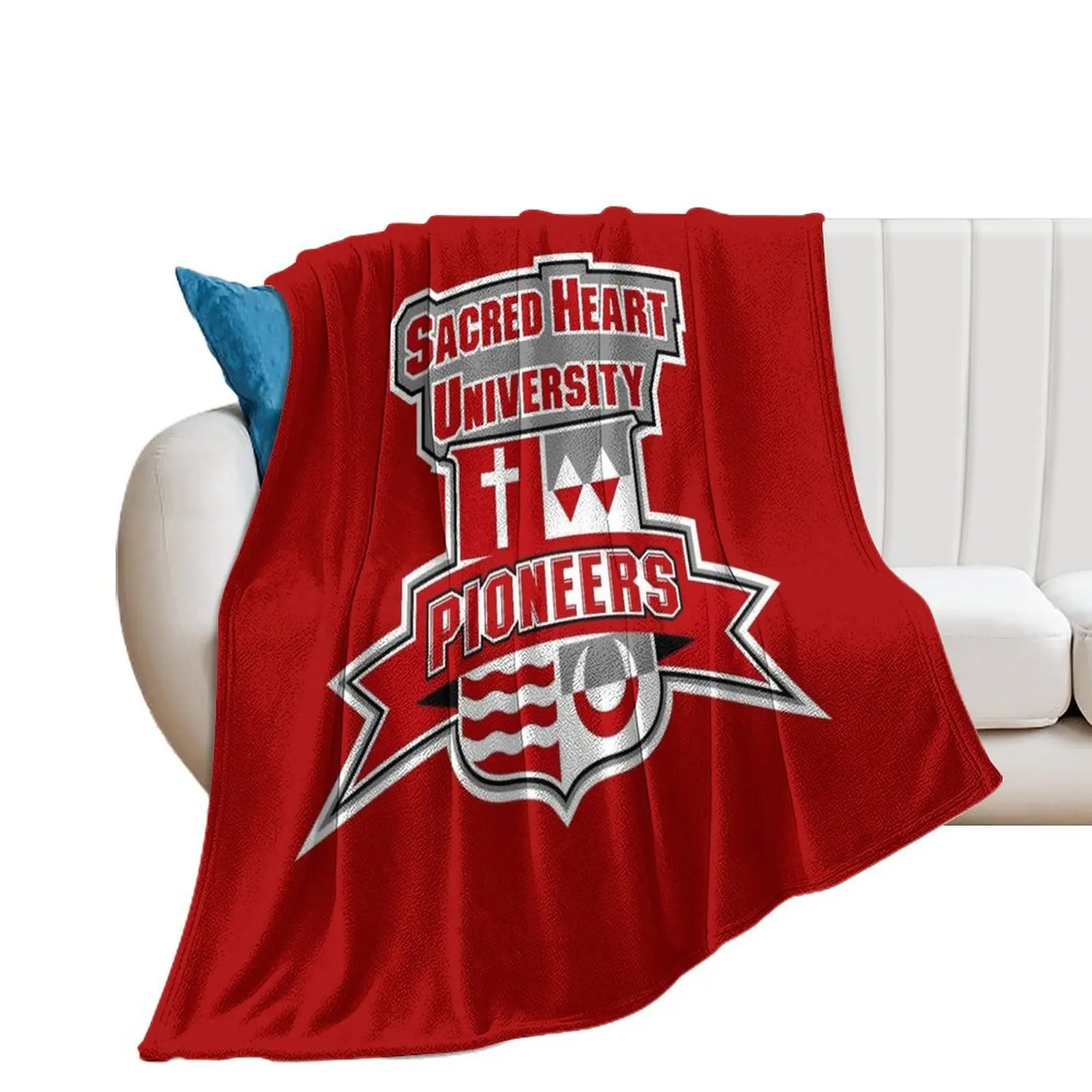 

Sacred Heart University Throw Blanket Loose Thermal Camping Plaid Blankets