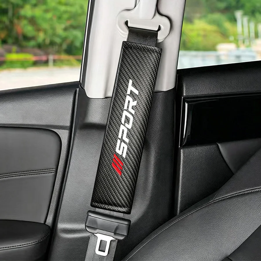 Carbon Fiber Texture PU Leather Shoulder Protector Covers