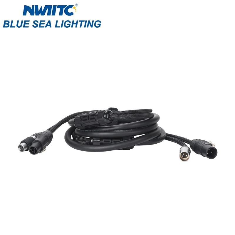 Molding Guide Waterproof 1m DMX Power Hybrid Power Cable with Seetronic True1 and Seetronic 3pin