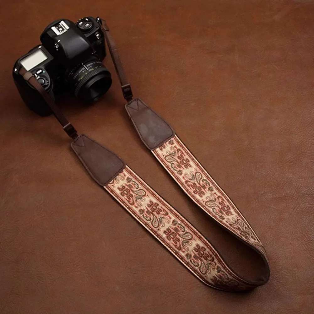 Ethnic Style DSLR Digital Camera Shoulder Strap Micro Single Photography Neck Strap Embroidery Series Camera Strap