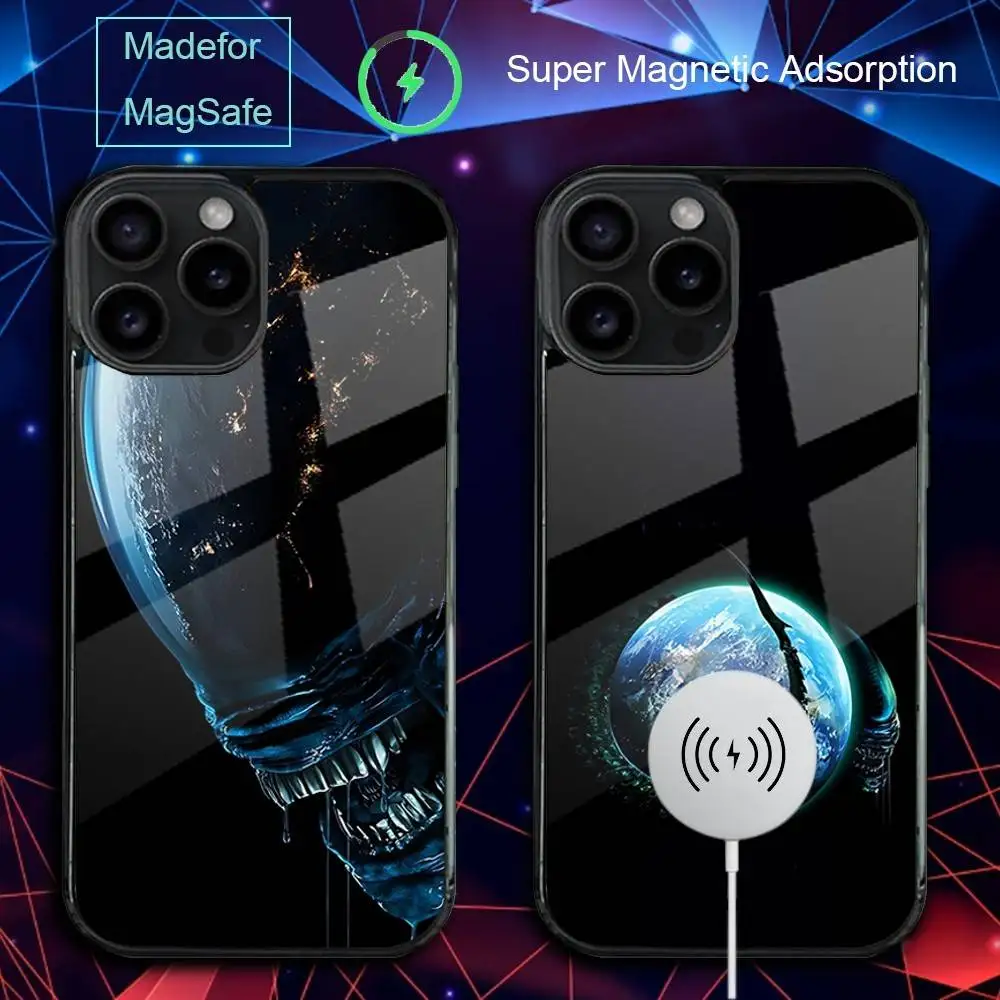 

A-Alien Earth Thriller TV Phone Case For iPhone 17,16,15,14,13,12,11,Pro,Max,Plus,Mini,SE4,E Magnetic Magsafe Wireless Charging