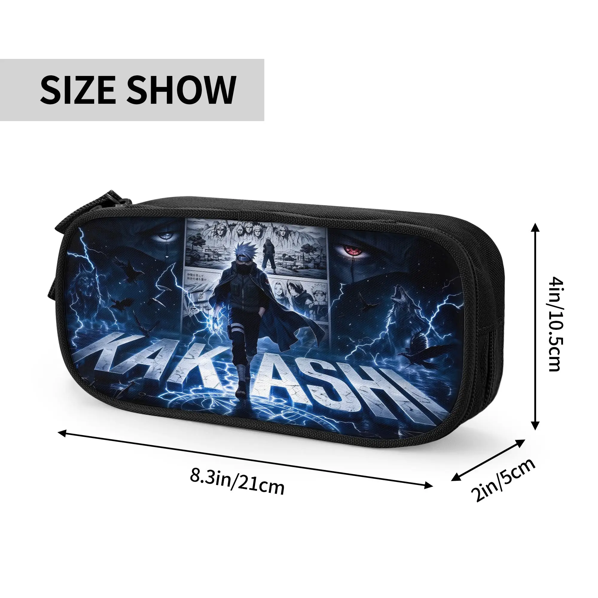 Custom Naruto Anime Theme Large Capacity Bags for Child  School Pencil Bag for Boys Gilrs Kids