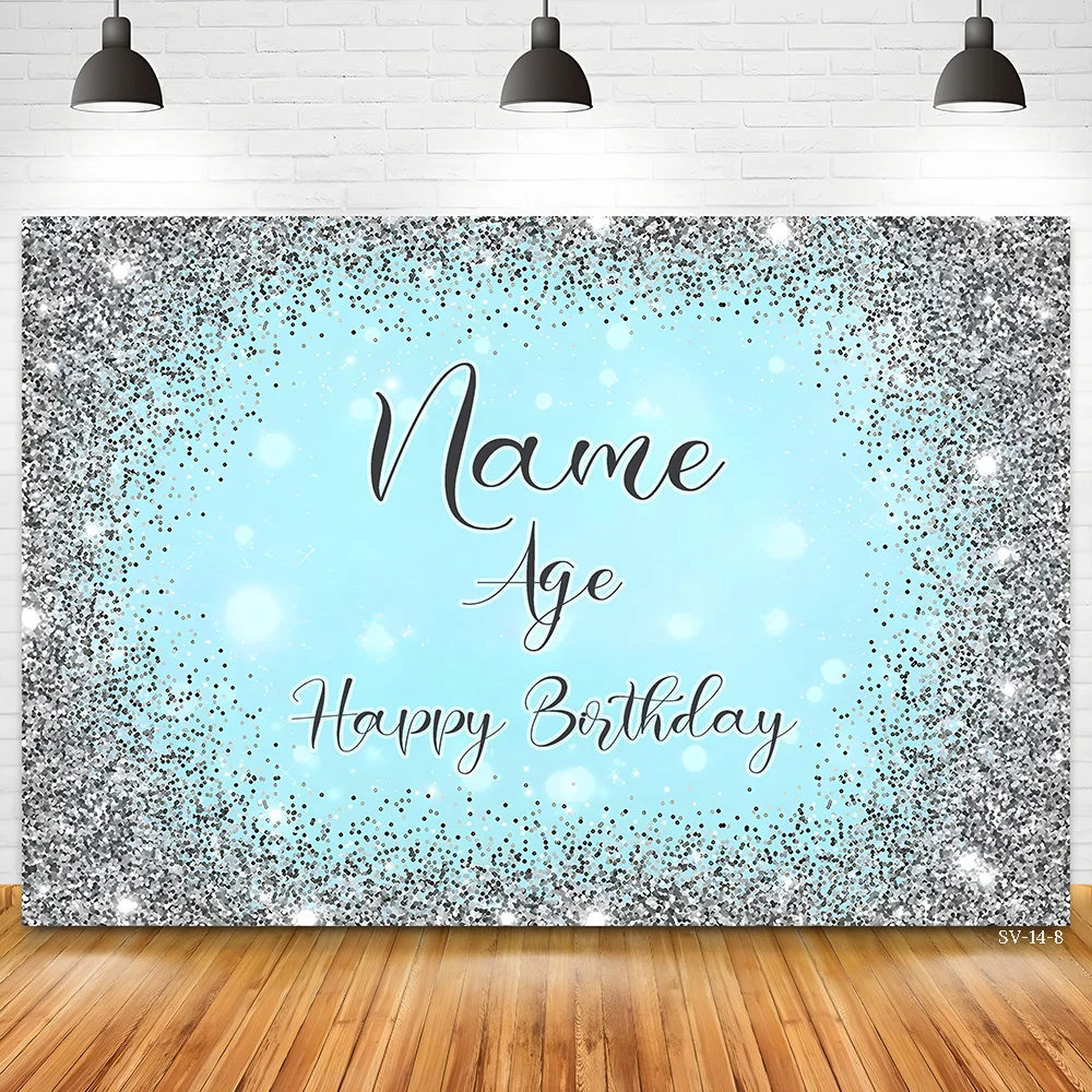 اسم مخصص عيد ميلاد سعيد خلفيات للتصوير الفوتوغرافي نص الذكرى استحمام الطفل راية الوليد طفل صور استوديو خلفية SK-20