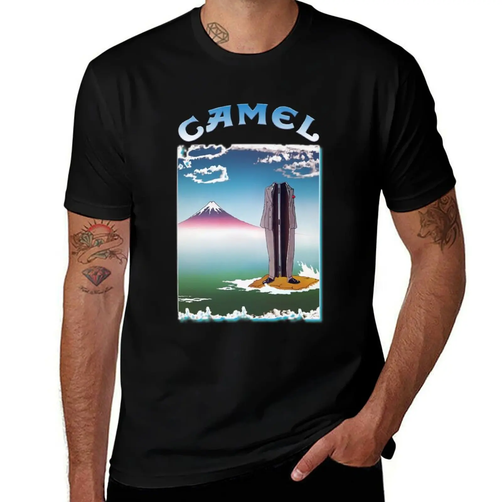 

CAMEL BAND people who wait T-Shirt funny t shirts cotton man t shirts graphic t shirt men 100% cotton luxury brand T-shirt
