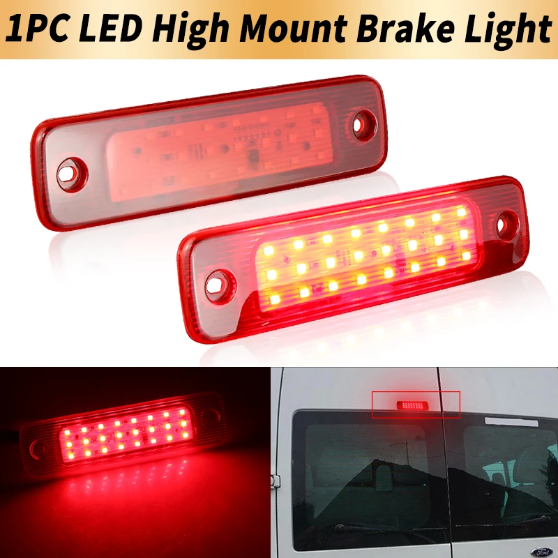 1PC LED High Mount Third Brake Light Canbus For Ford Transit MK7 Tourneo 2006-2014 Red Tail Stop Warning Fog Lamp Car Accessory