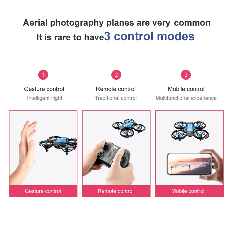 1PC Mini Drone 4k Profession HD Wide Angle Camera 1080P WiFi FPV Drone Camera Height Keep Drones Camera Helicopter Toys