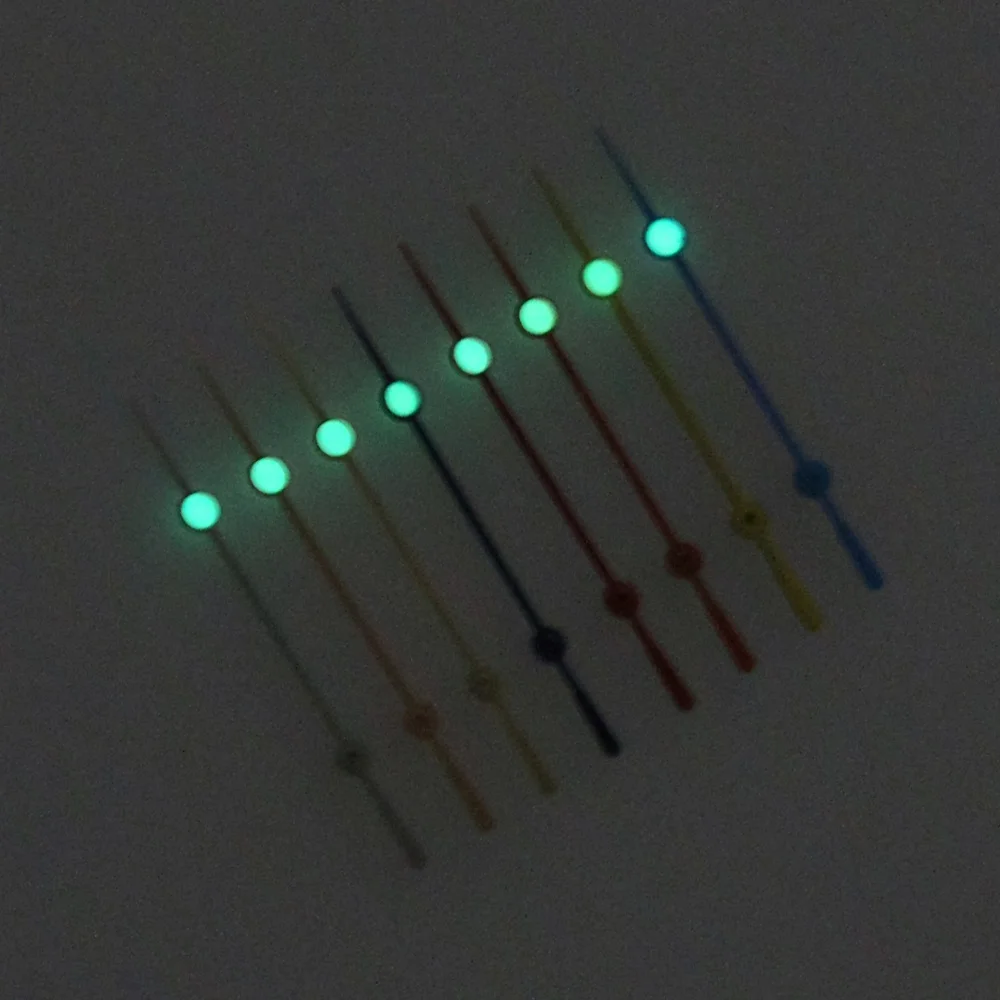 ساعة Fit NH34 35 36 باللون الأخضر الفائق المضيء 13 ملم SKX007 عقارب ثانية