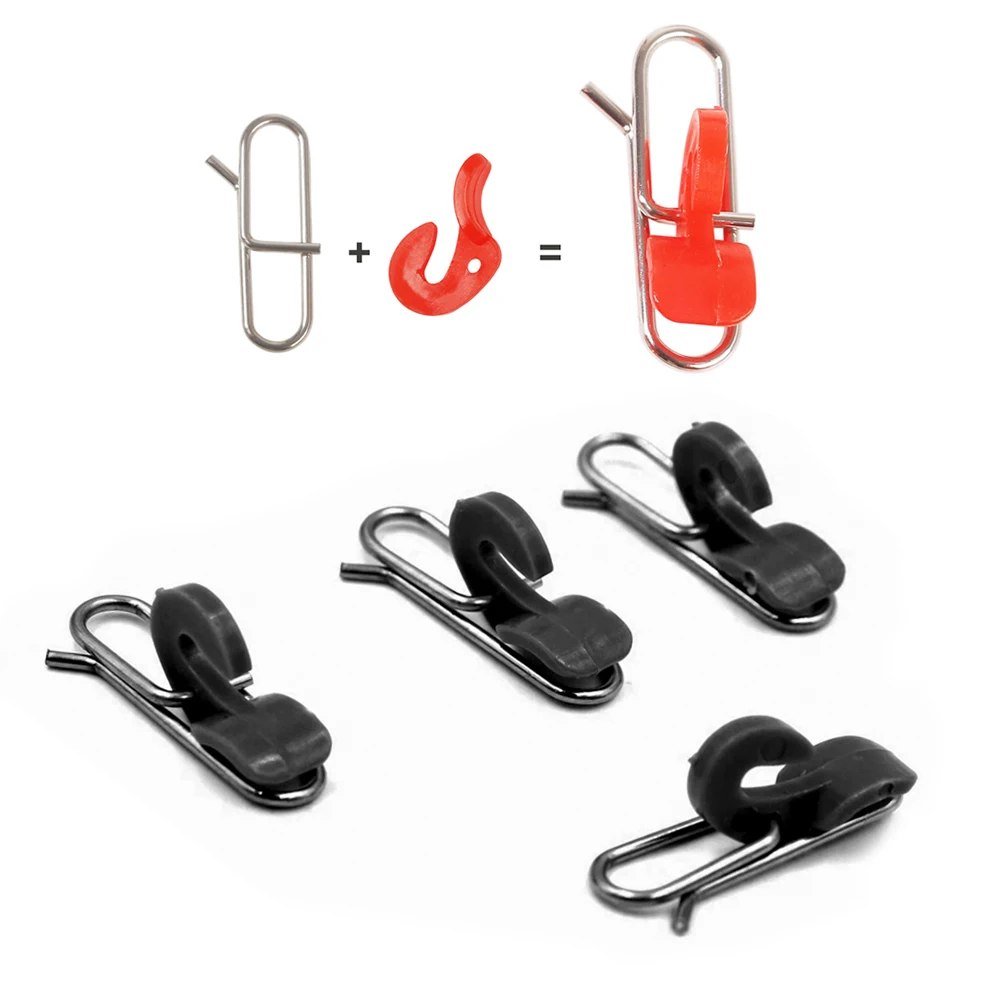 

10pcs Fishing Quick Release Lures Clip Connector Adjustable Swivel Bait Hook Impact Connection Fish Tackle Tool Accessories