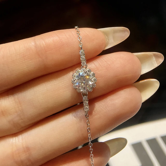 1CT Real Moissanite offers Diamond Bracelet