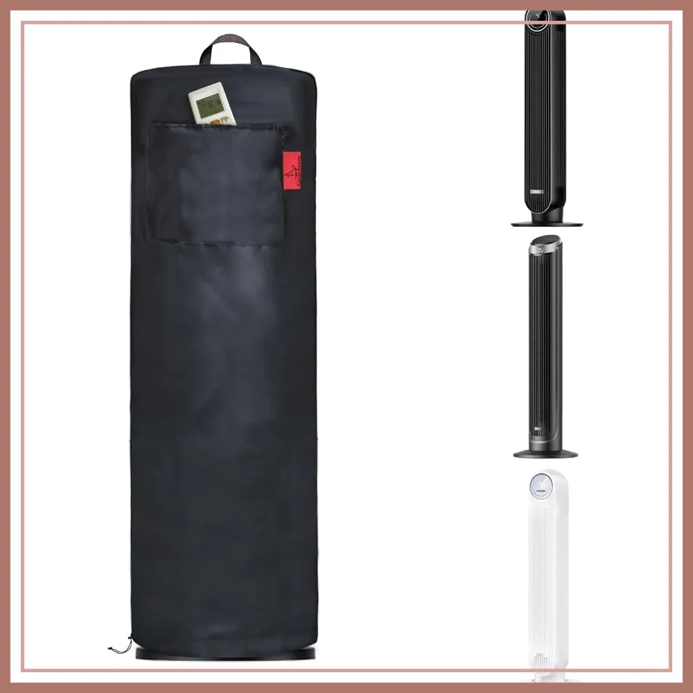 

36" Tower Fan Cover, Fits 36"-40" Standing Fans, Oscillating Fan Protector, 10"D x 36"H Round Cover