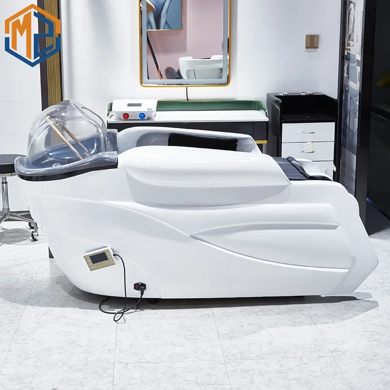 Smart Full Body Massage Shampoo Bed Hair Salon Energy Saving Electric Shampoo Bed Hairdressing Fumigation Head
