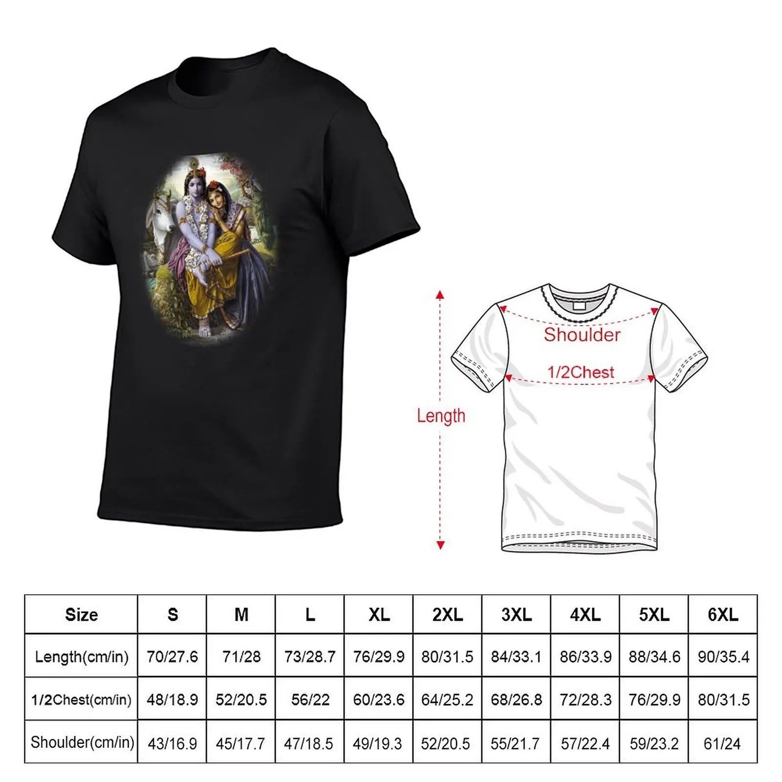 The Eternal Divine Couple T-Shirt summer top quick-drying shirts graphic tee custom shirt Men's t-shirt