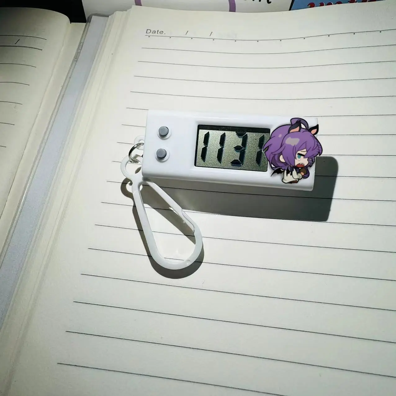 مجموعة نجوم ساعة حائط صغيرة ، اختبار طالب مخصص ساعة إلكترونية صغيرة ، قلادة حقيبة مدرسية جميلة ، Ayase Mayoi Hibiki Wataru