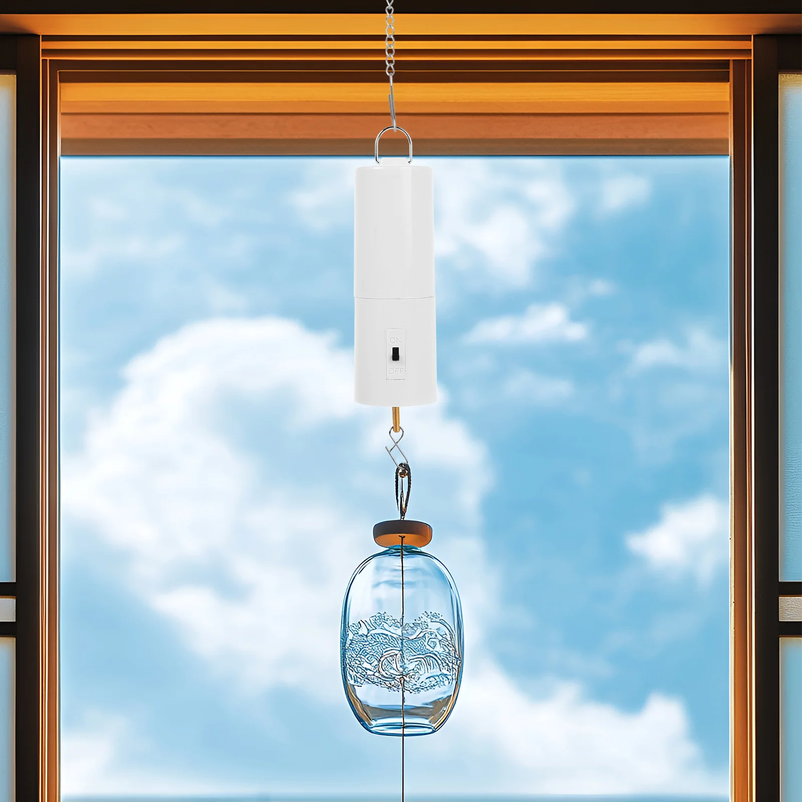 

2Pcs Hanging Wind Motor Powered Outdoor Garden Rotating Accessory Quiet Easy Installation