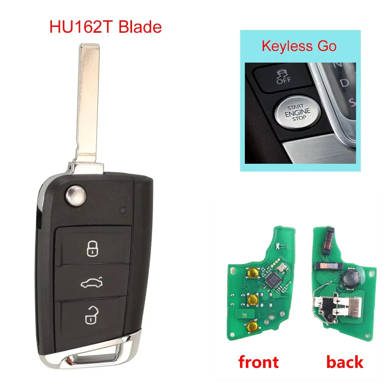 5G6959752AB/BB/AG 434 MHz MQB48 Chip Auto Schlüsselanhänger Fernbedienung für Volkswagen VW Golf 7 MK7 Tiguan Touran Polo für Skoda Octavia A7 Sitz