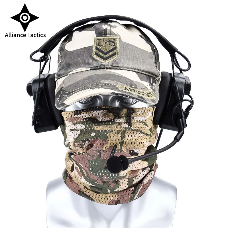 Outdoor tactics C4U communication headset Increase volume pickup noise cancelling headset stand Detachable 7.0 port transfer to