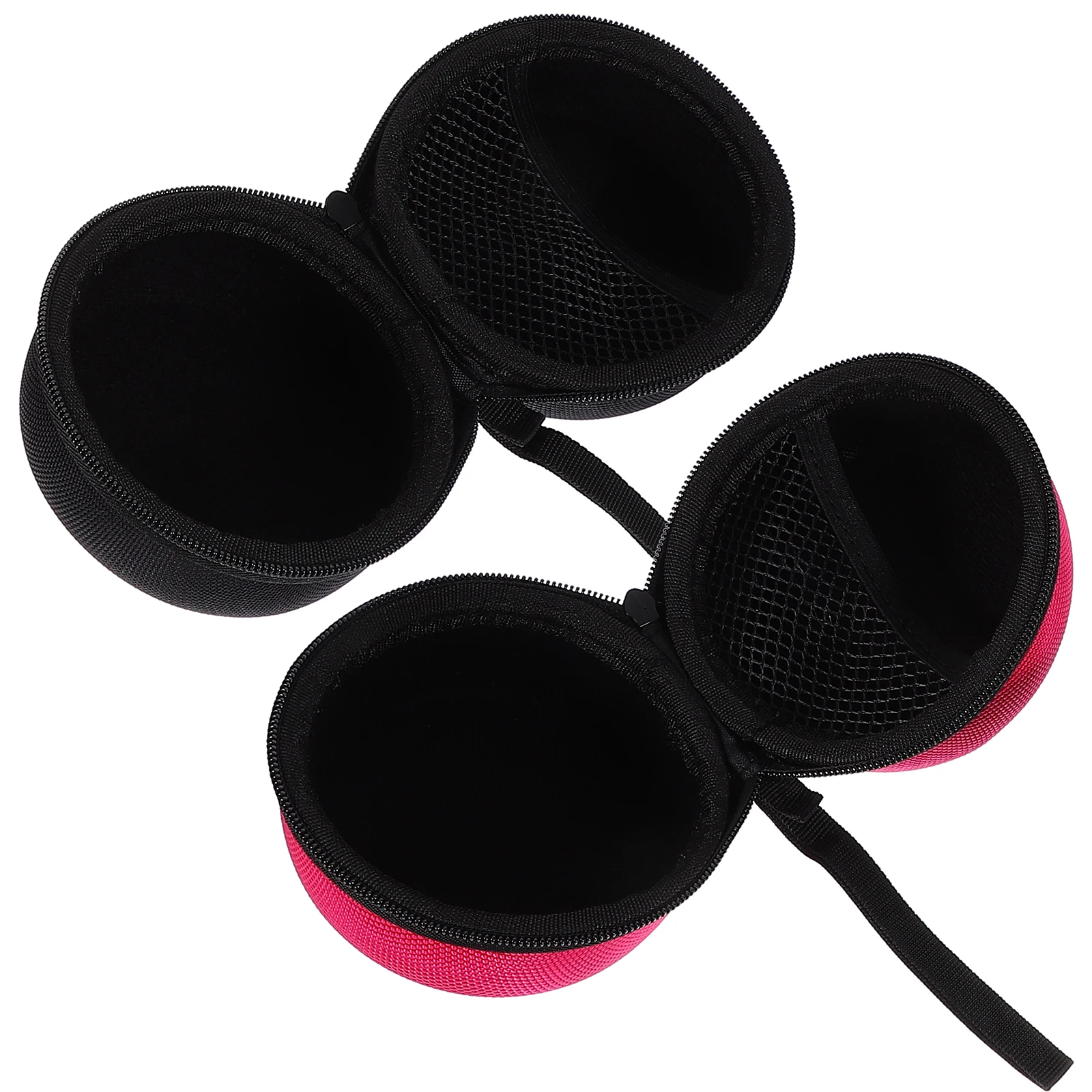 

2 Pcs Storage Bag Audio Buckle Speaker Pouch Portable Speakers Carry Outdoor Protective Case Mini