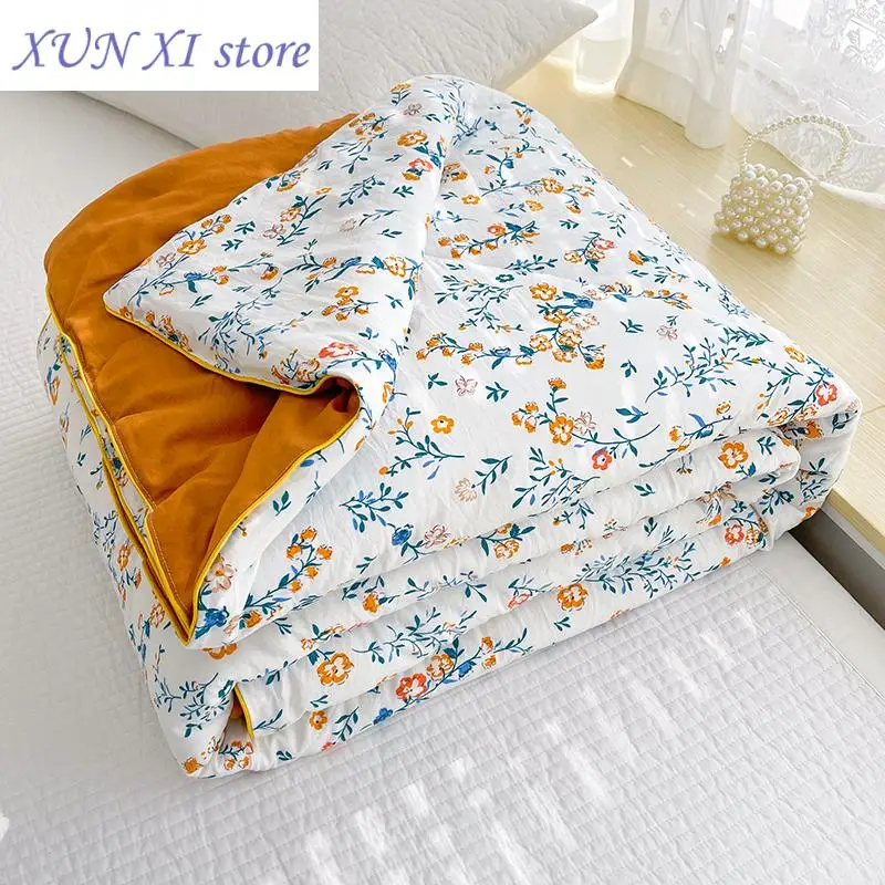 New Summer Soy Fiber Thin Quilt Comforter Soft Air Conditioning Quilt/Duvet/Blanket Bed Duvets 150x200 200x230 Machine Washable