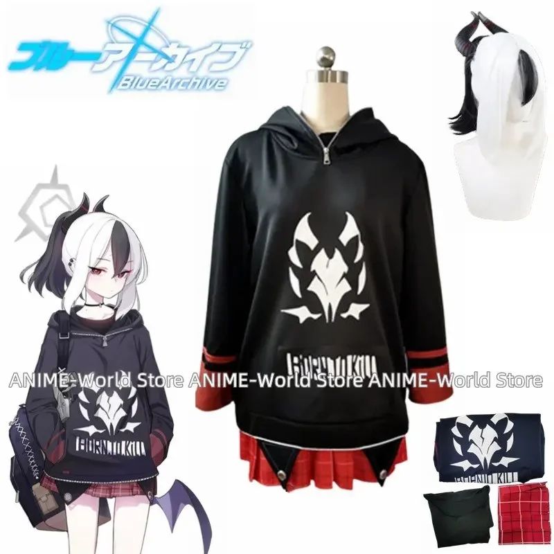 Anime Blue Archive onikata kayoko Hoodie Cosplay Costume Clothing Full Outfit