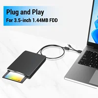 Unidad de disquete externa de 3,5 pulgadas, lector de disco FDD portátil USB 3,0 tipo C de 1,44 MB para PC, portátil, escritorio, Windows 11/10/8/7/XP