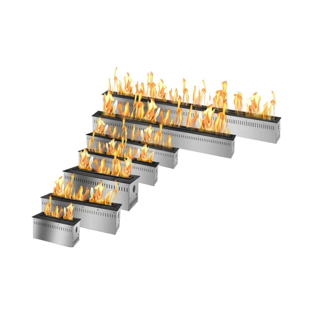 Intelligent Fireplace Modern Stainless Steel Insert For Indoor Installation Apartments Hotels