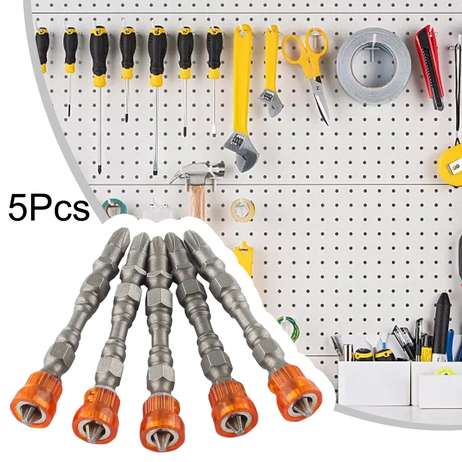 

PH2 Screwdrivers Bit 5pcs 65mm Cross Screwdriver Bits Double-head For Electric Drills Magnetic Ring High Quality