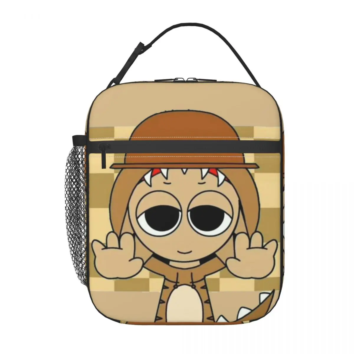 

Custom Cartoon S-Sprunkies Insulated Lunch Bag for Game Thermal Cooler Food Lunch Box Kids School Children Resuable Tote Bags