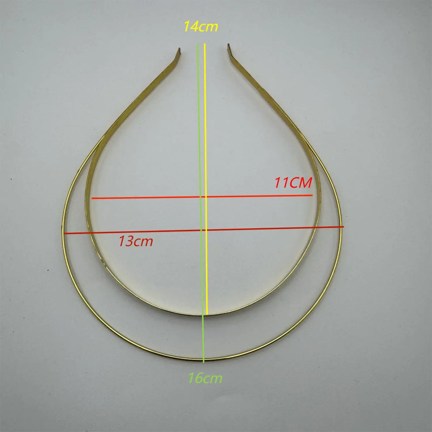 DIY 수제 헤어 후프 헤드웨어 액세서리, 스테인레스 스틸 더블 레이어 헤드웨어, 한국 금속 느낌, 신제품