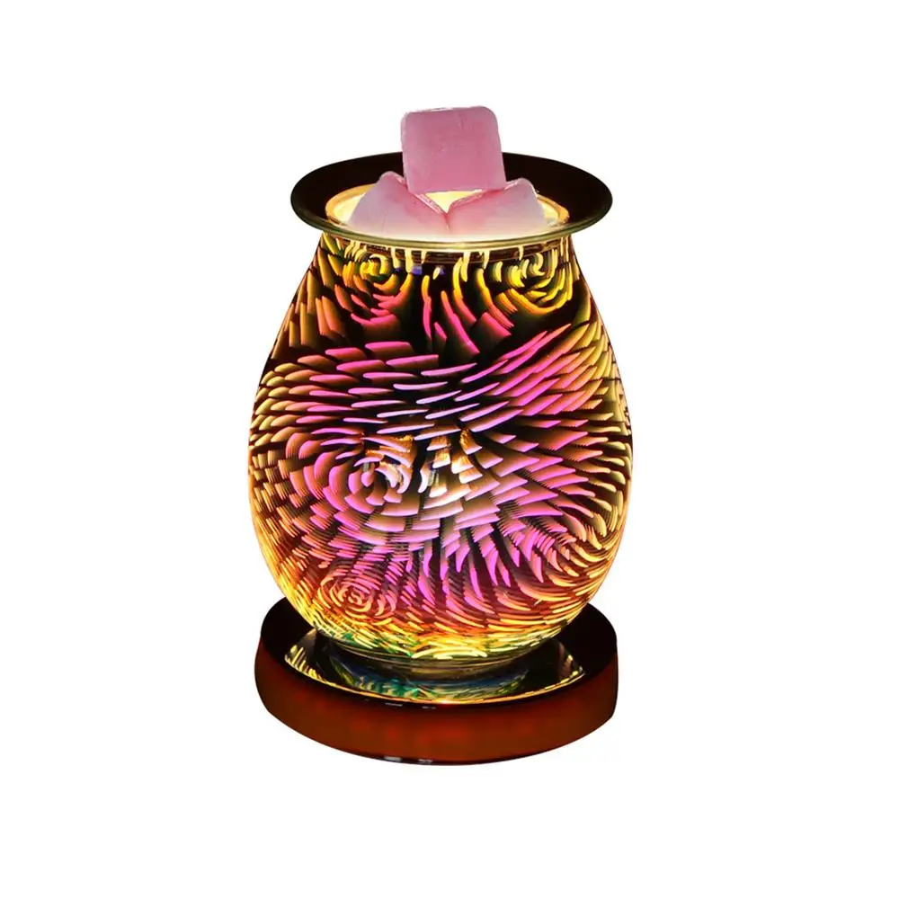 

3D Tornado Pattern Touch Aromatherapy Machine Electric Wax Melter Aroma Lamp Essential Oil Burner