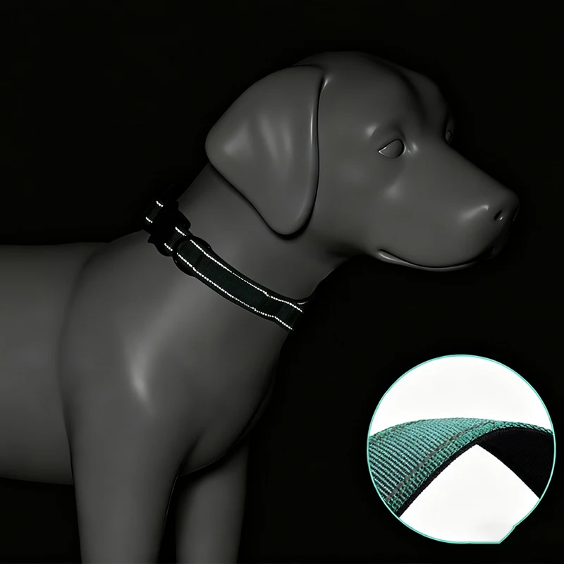 Collar táctico con correa para perro – Reflectante y acolchado