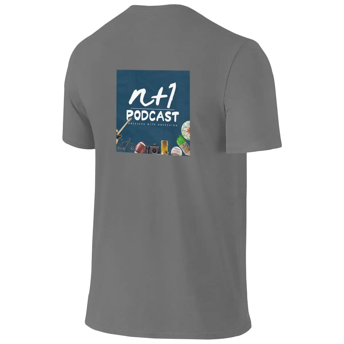 N 1 Podcast Delicate Reversible T-shirt Retro Sports Three-Dimensional Printing Short Sleeve