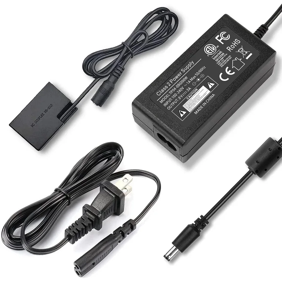 

ACK-E18 DR-E18 DC Coupler LP-E17 Dummy Battery AC Power Adapter Kit for Canon EOS SL3 T6i T7i 250D 760D 800D 77D Kiss X8i X10